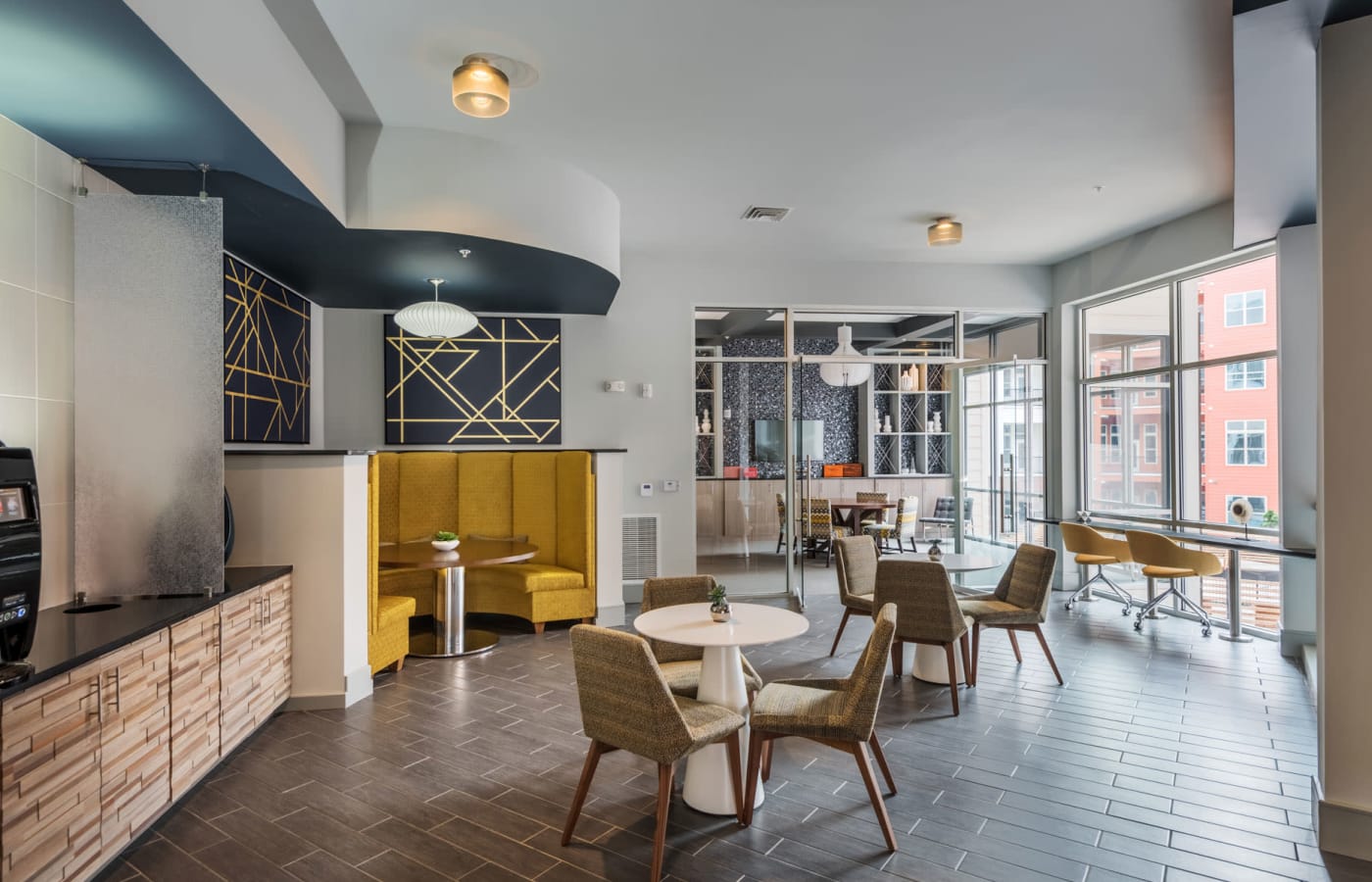 Living room of 616 at The Village in Raleigh, North Carolina