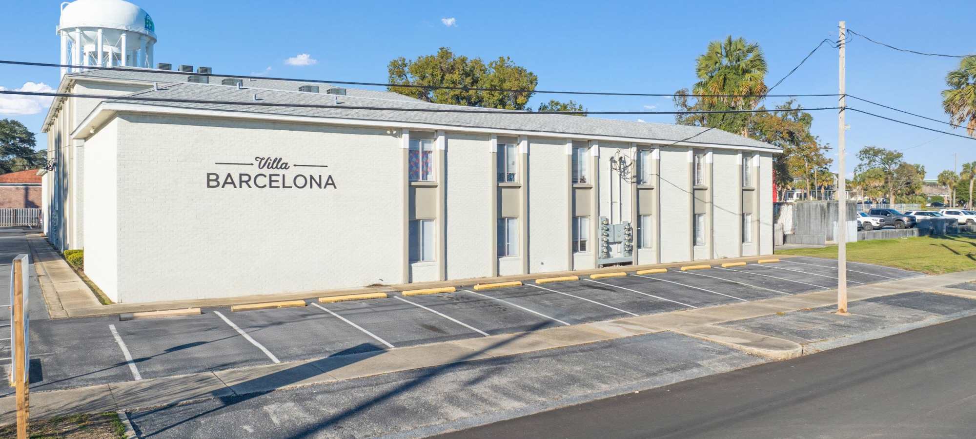 Apartments Exterior view at Villa Barcelona in Pensacola, Florida   
