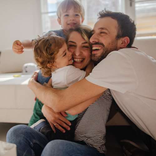 Resident happy family at Park Plaza in Baltimore, Maryland