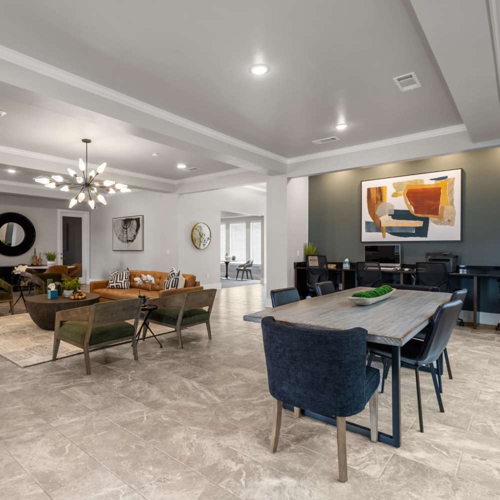 Clubhouse with business center at Harvest Creek in Marshall,Texas