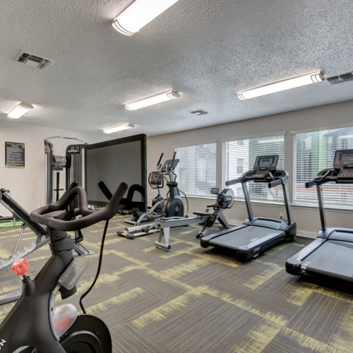 Fitness center at The Sage at 1955 in San Antonio, Texas