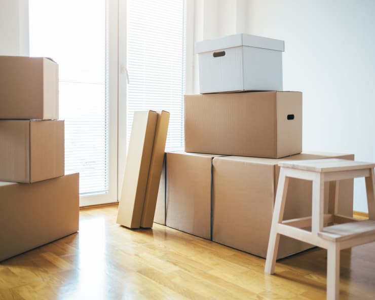 Storage boxes from Hollow Tree Self Storage in Darien, Connecticut