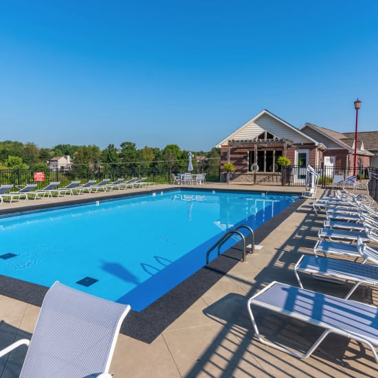 Swimming pool at Chatham Commons in Cranberry Township, Pennsylvania