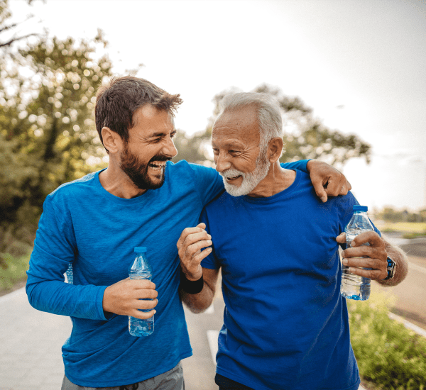 two residents out for a jog at Integra Village at Tymber Creek in Daytona Beach, Florida