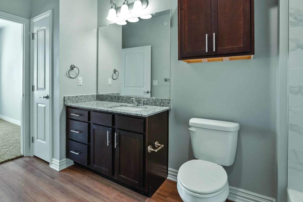 Bathroom with a vanity unit at Stonebridge Apartment Homes in Lufkin,Texas