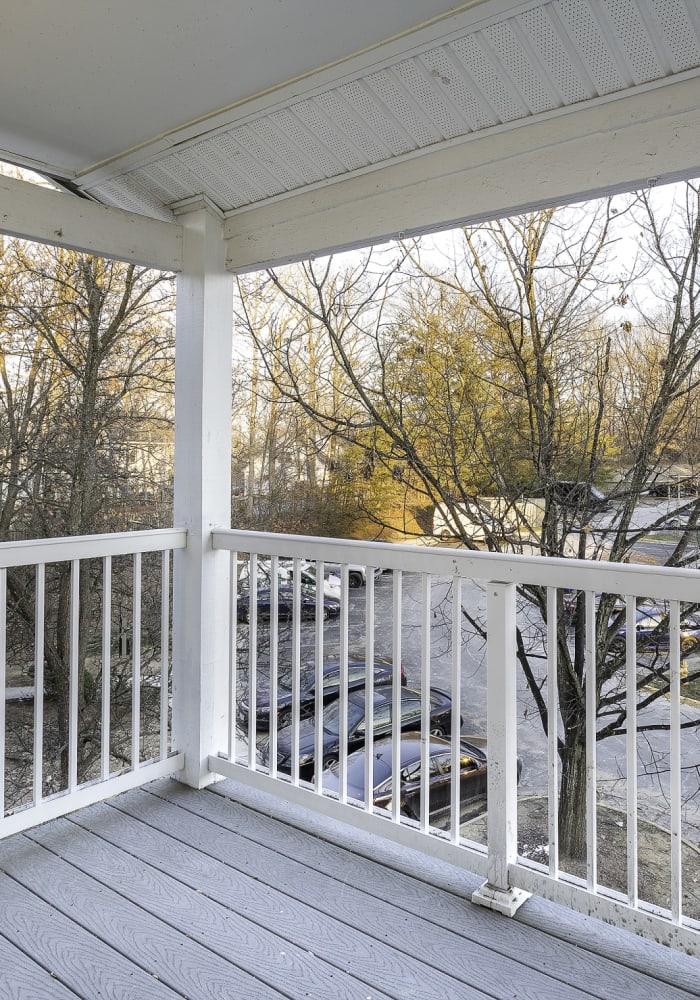 View from an apartment balcony at Windsor Park in Woodbridge, Virginia