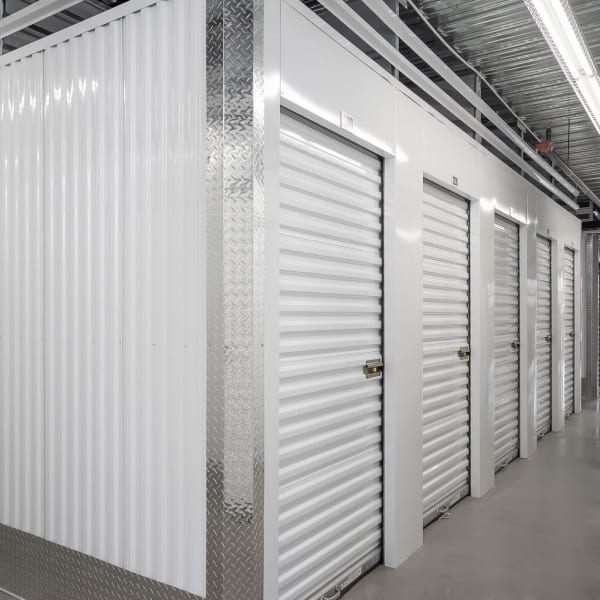Interior storage units at StorQuest Self Storage in Palm Beach Gardens, Florida