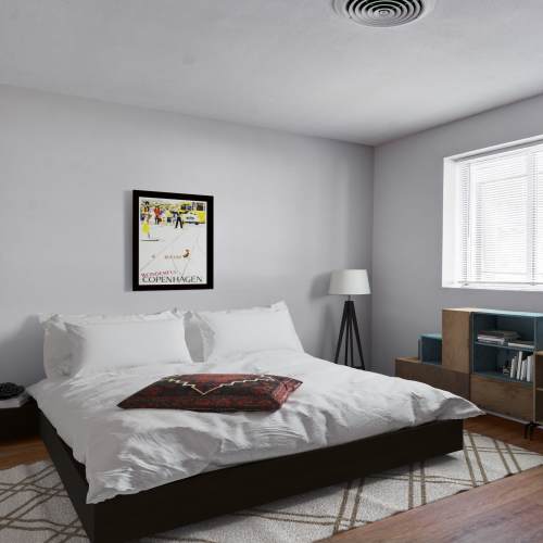 Cozy bedroom at Stony Brook Village in Hyde Park, Massachusetts