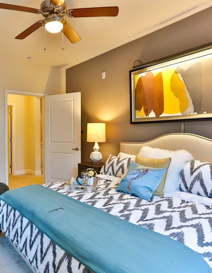 Spacious bedroom at Crossings at Olde Towne in Gaithersburg, Maryland