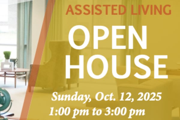 Assisted Living Open House promotion