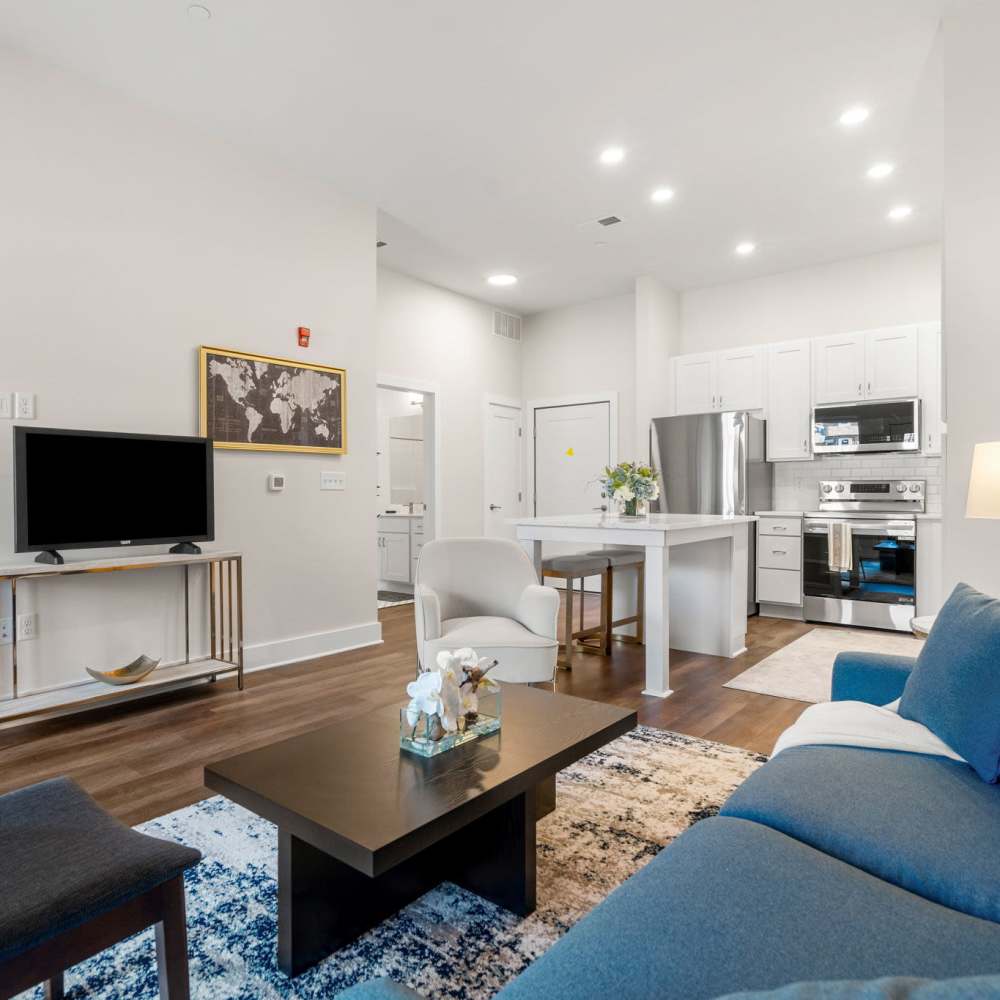 Living area of an apartment at Culver Street in Newington, Connecticut