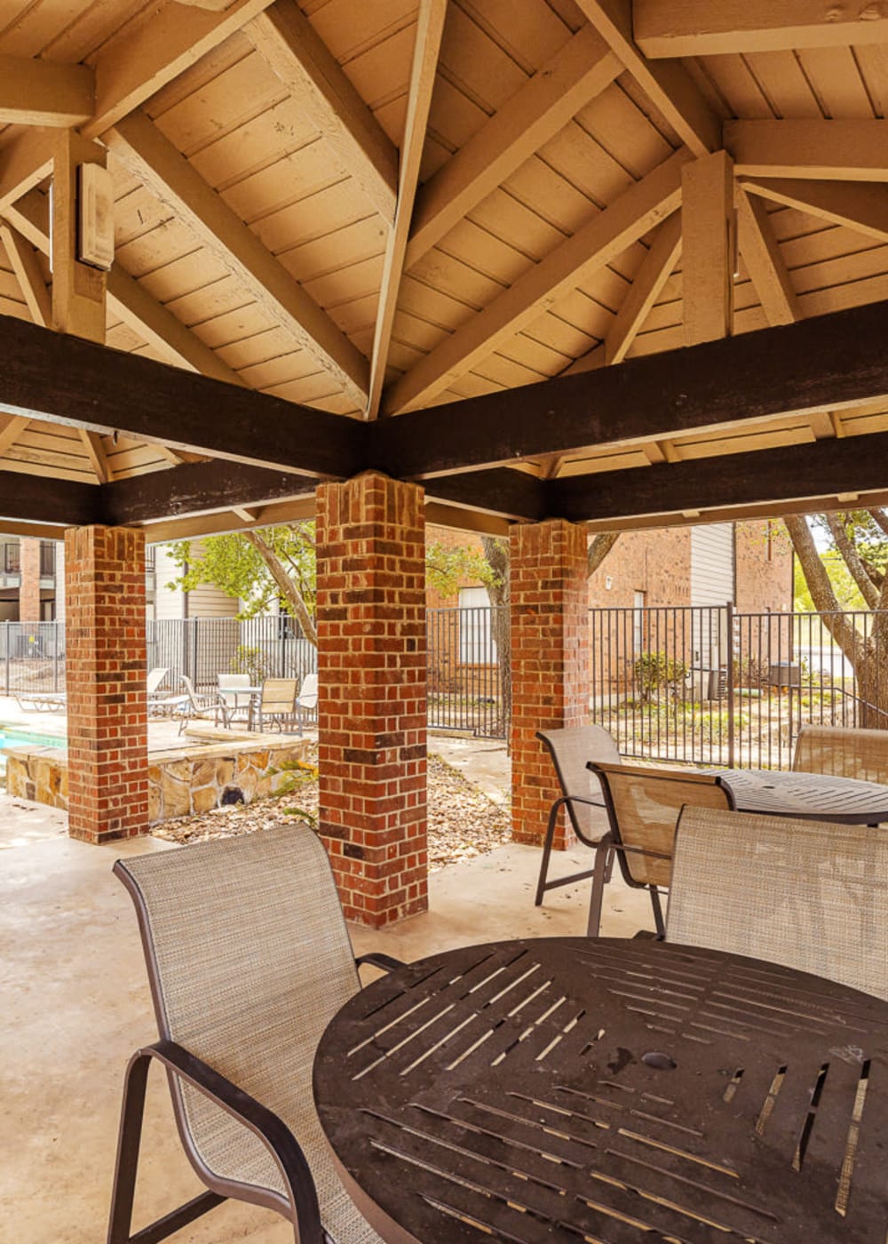 Rendering barbecue area at Acadia in San Antonio, Texas