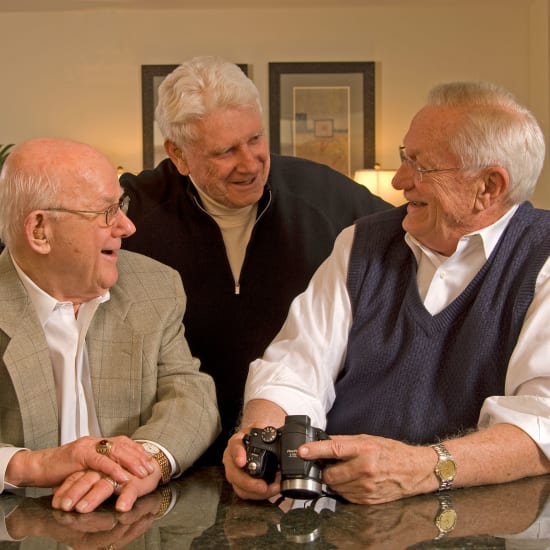 Resident friends having fun at Madonna Gardens in Salinas, California