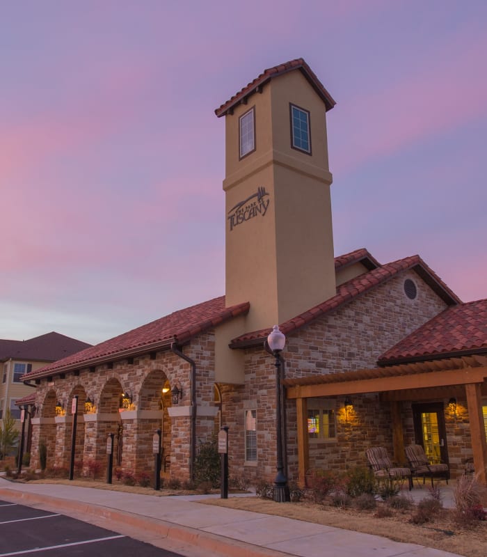 Front entrance to Park at Tuscany in Oklahoma City, Oklahoma