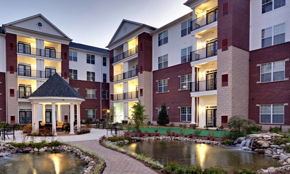 Front entrance to Waltonwood Cary Parkway 