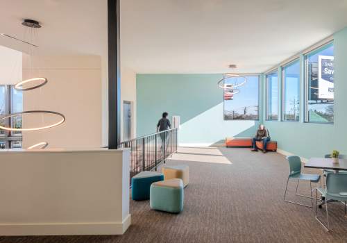 Lobby area at Laurel Creek Apartments in Austin, Texas