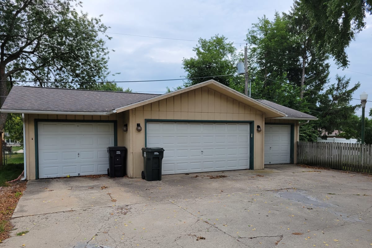 A home with a garage at Traditional Housing in Cedar Falls, Iowa