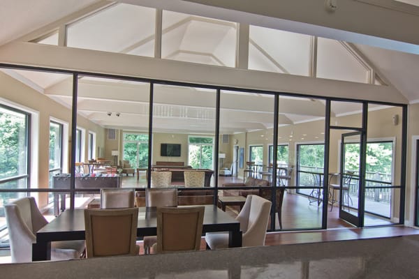 Clubhouse with billiards table at The Trails of North Hills in Raleigh, NC