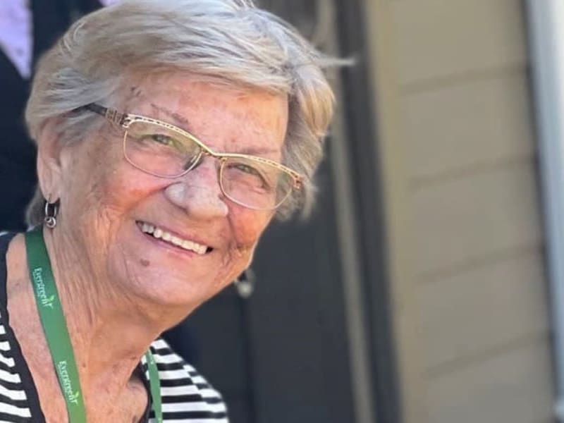 A resident  at Evergreen Memory Care in Eugene, Oregon. 