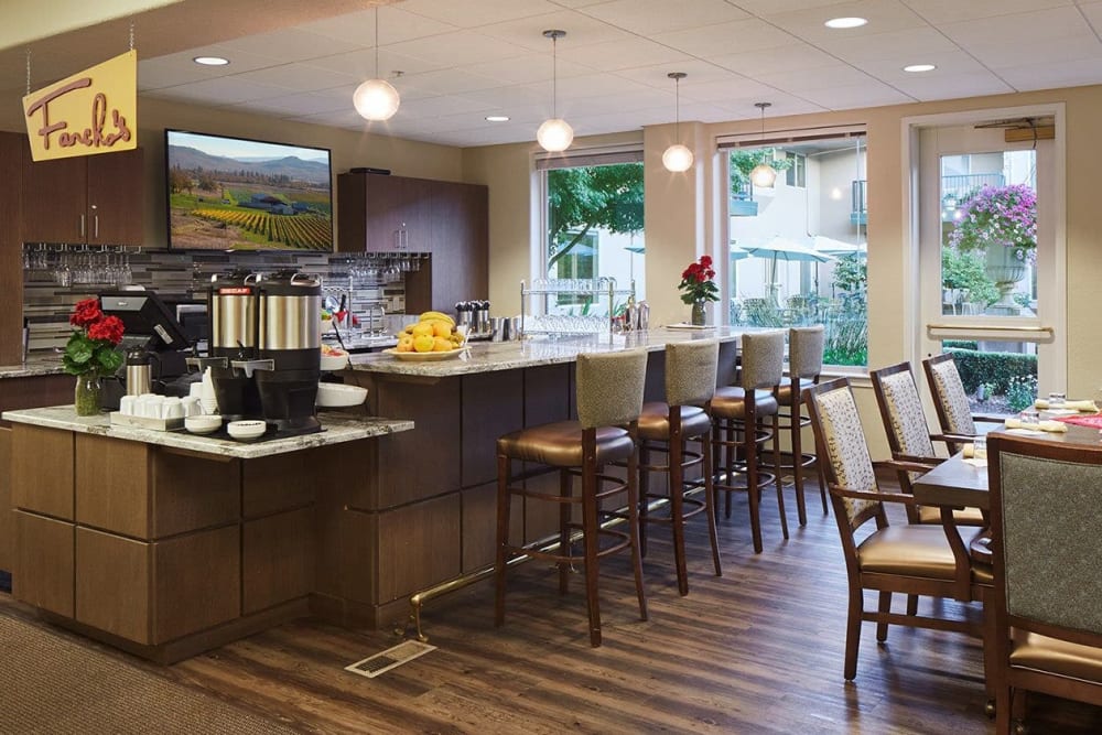 Delightful breakfast cafe at The Springs at Anna Maria in Medford, Oregon
