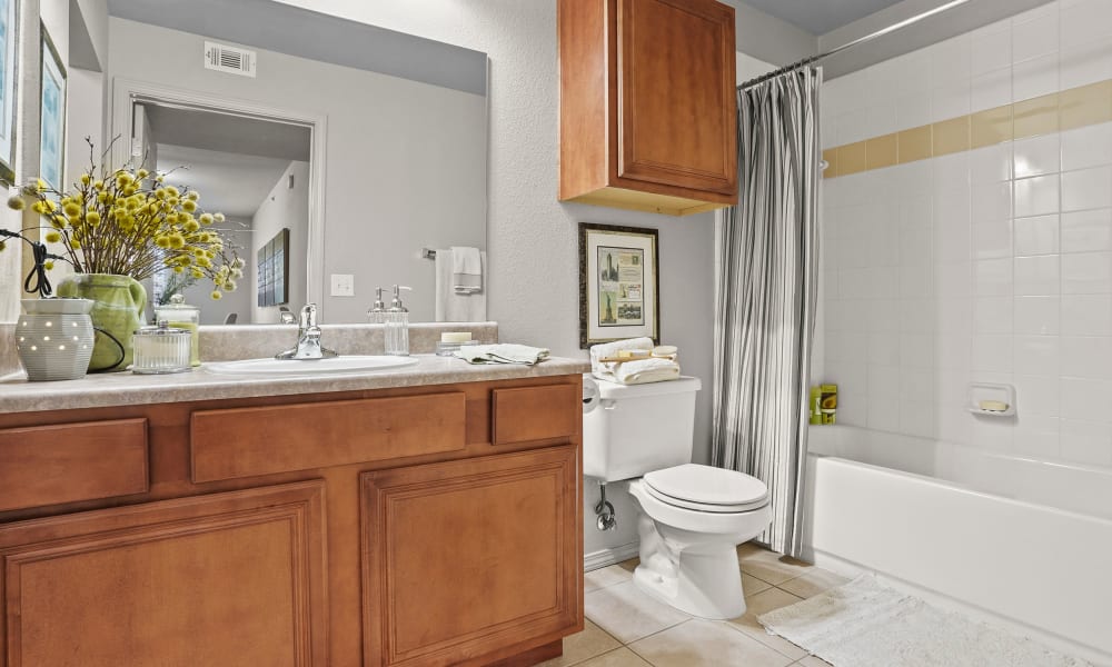 Bathroom at Villas at Stonebridge in Edmond, Oklahoma