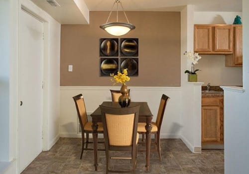 Dining room area at Hillcrest Village in Niskayuna, New York