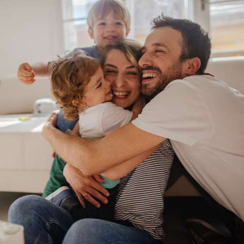 Resident happy family at Park Plaza in Baltimore, Maryland