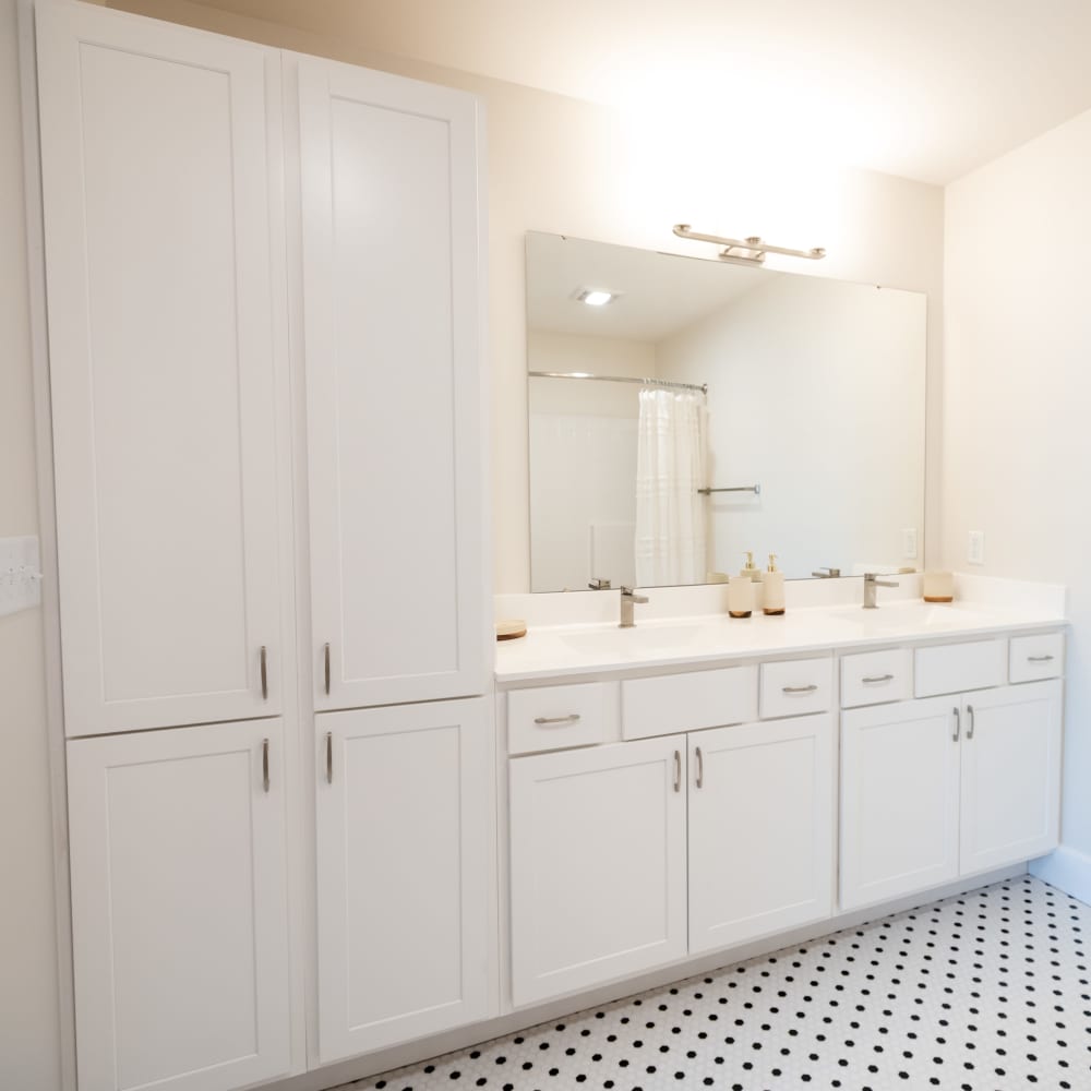 Apartment bathroom at The Cove in Port St Lucie, Florida