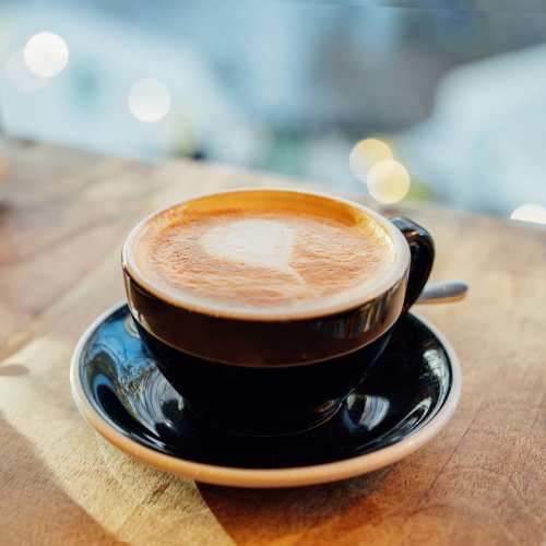 Coffee serving at a cafe near Luxe @ Ocotillo in Chandler, Arizona, 