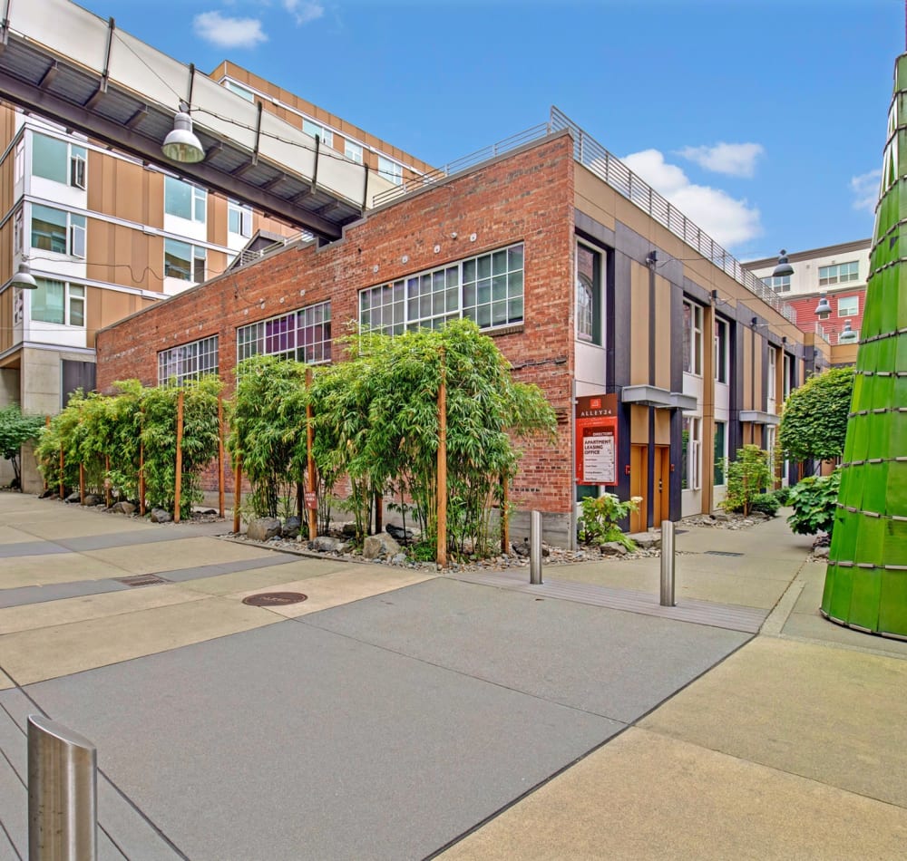 Exterior view of the nice community at Alley South Lake Union in Seattle, Washington