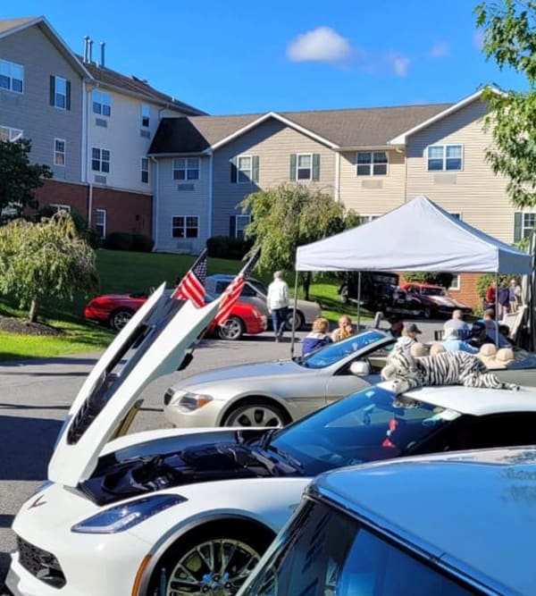 Car show at Traditions of Hanover in Bethlehem, Pennsylvania