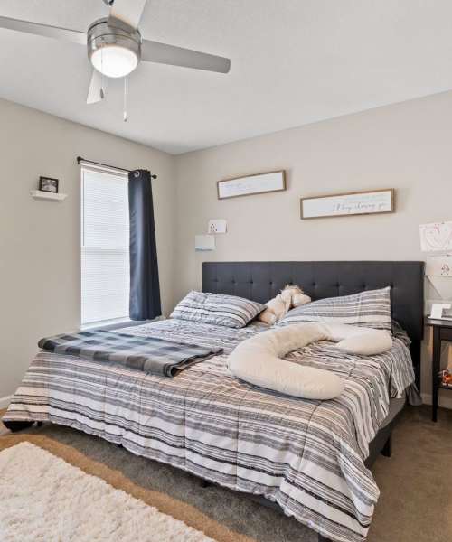Beautiful bedroom at Anderson Greene II in Cedar Rapids, Iowa