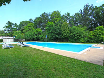 Luxurious swimming pool awaits you at Gwynn Oaks Landing Apartments & Townhomes in Baltimore, Maryland