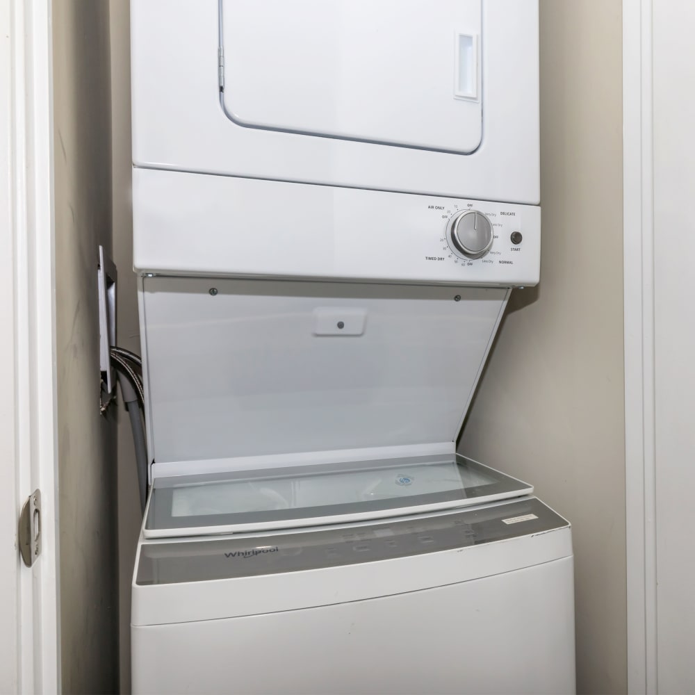 Washer and dryer at The Boardwalk at Westlake in Indianapolis, Indiana