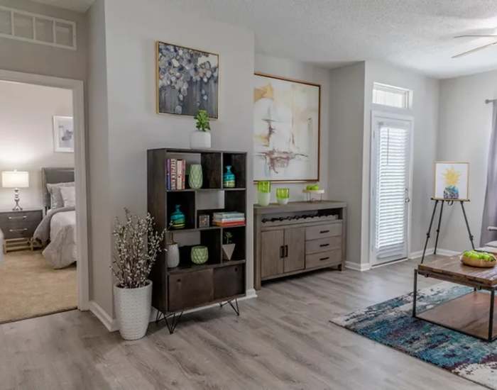 Spacious living room at Colts Run in Lexington, Kentucky