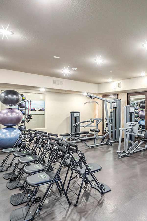 Fitness center with various equipments at Melody in Las Vegas, Nevada