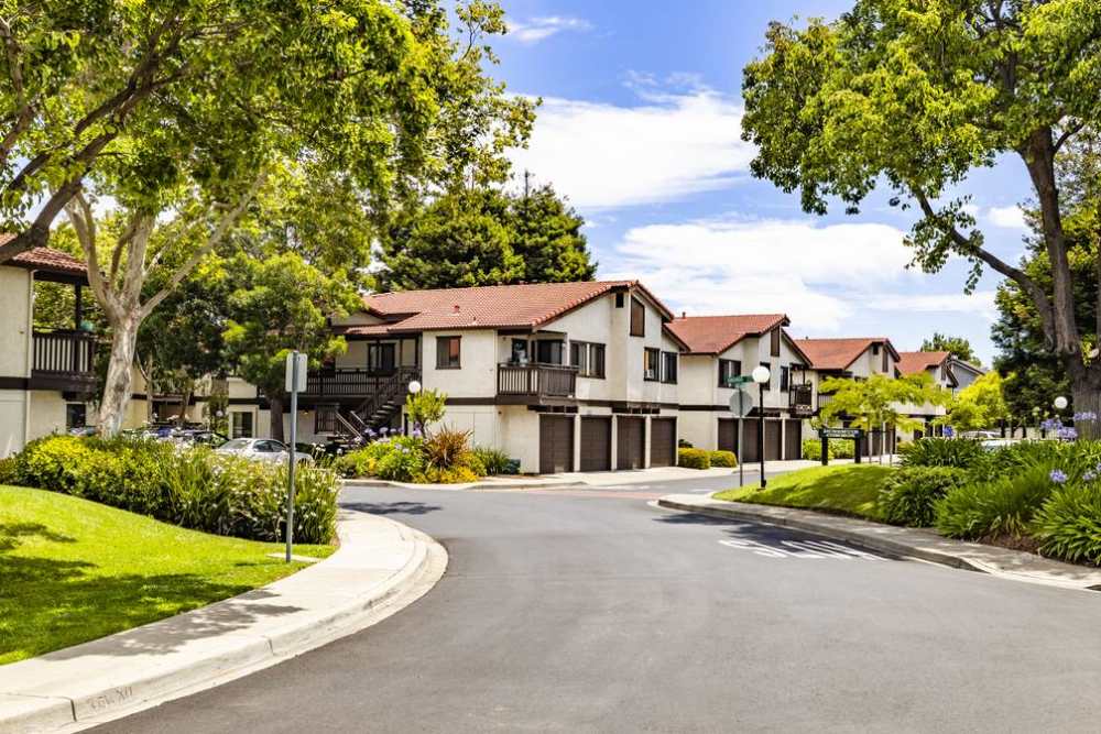 Community neighborhood at Ardenwood Forest Rental Condominiums in Fremont, California