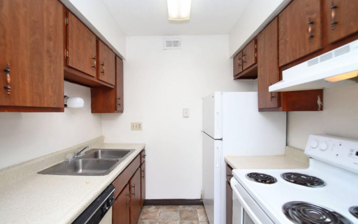 Model kitchen at Towne Oaks in Baton Rouge, Louisiana