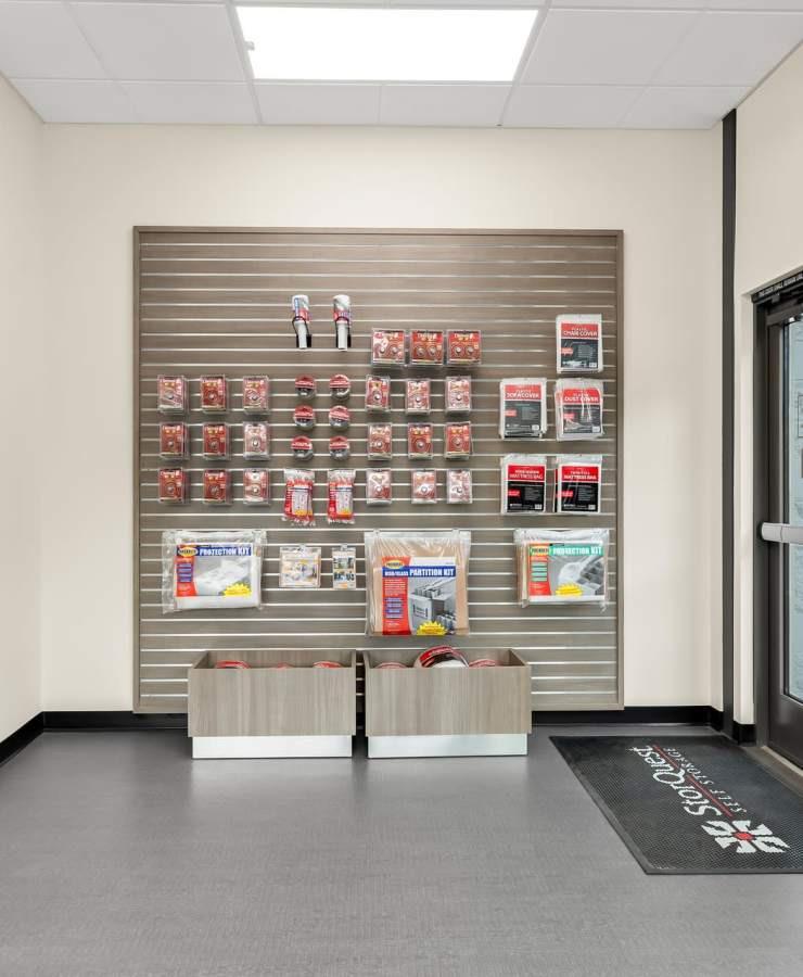 Packing supplies available in the leasing office at StorQuest Self Storage in Portland, Oregon