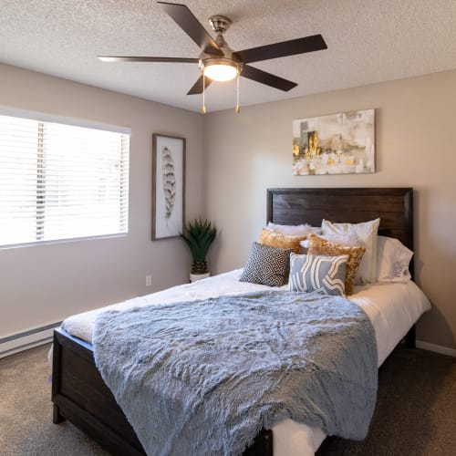 Bedroom at Keyway Apartments in Sparks, Nevada