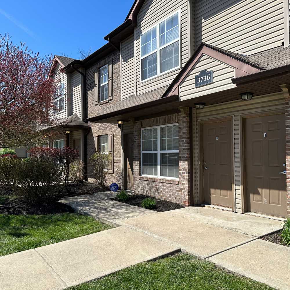 Entrance of the apartments at Northampton Village Apartments in Indianapolis, Indiana