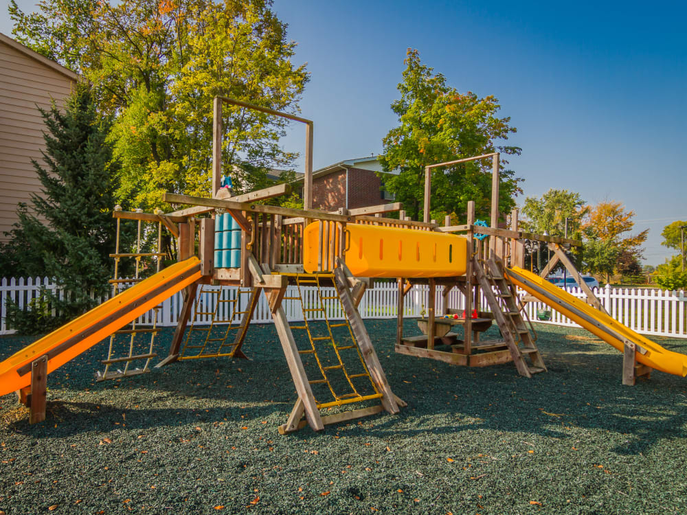 Outdoor playground at Creek Club Apartments in Williamston, Michigan