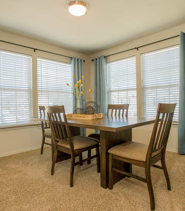 Dining room at Tuscany Ranch in Waco, Texas