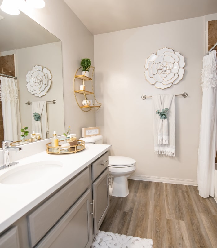 Bathroom with tile flooring at Cross Timber in Oklahoma City, Oklahoma