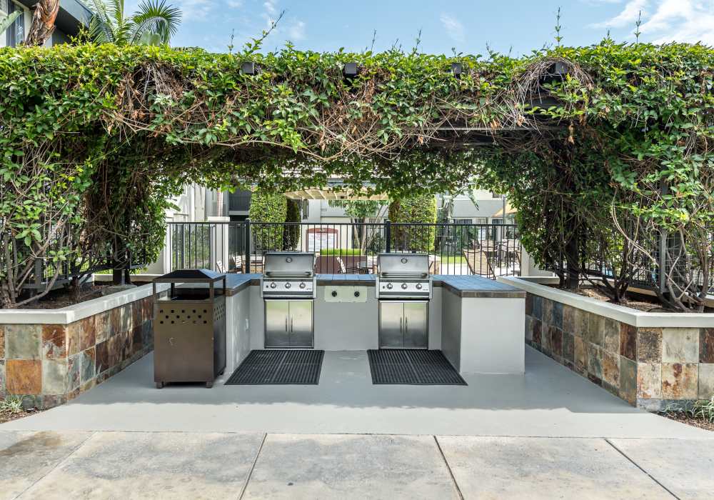 Community bbq at UCE Apartment Homes in Fullerton, California