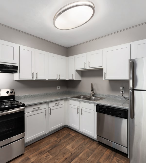 Our apartments in Denver, Colorado, showcase a modern kitchen