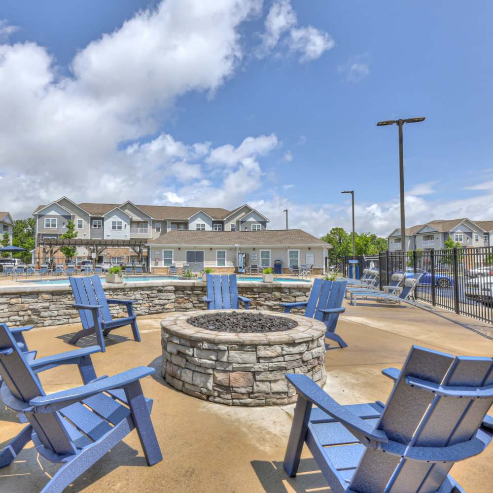 Outdoor fire-pit at Anthem at Creekside in Smyrna, Tennessee