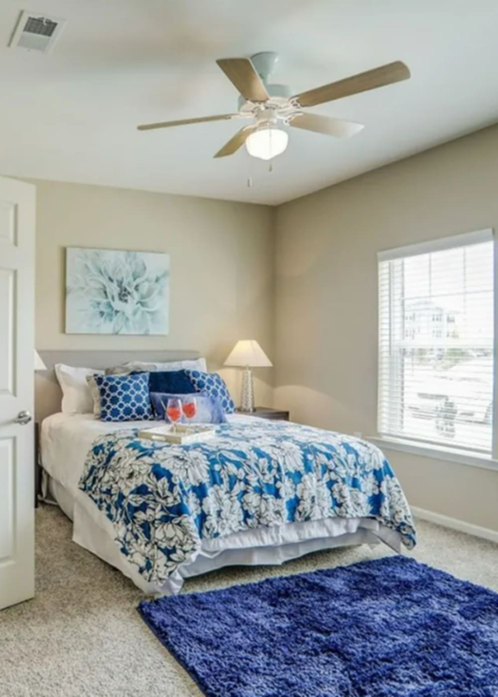 Bedroom with window at Spartan Ridge in Eightmile, Alabama
