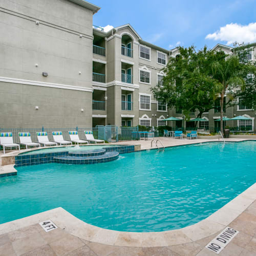 Swimming pool at The Maroneal, Houston, Texas