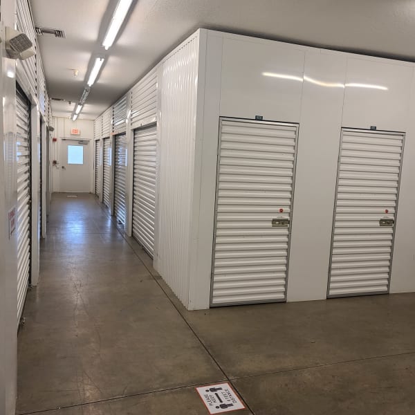 Climate controlled indoor storage units at StorQuest Self Storage in Bradenton, Florida